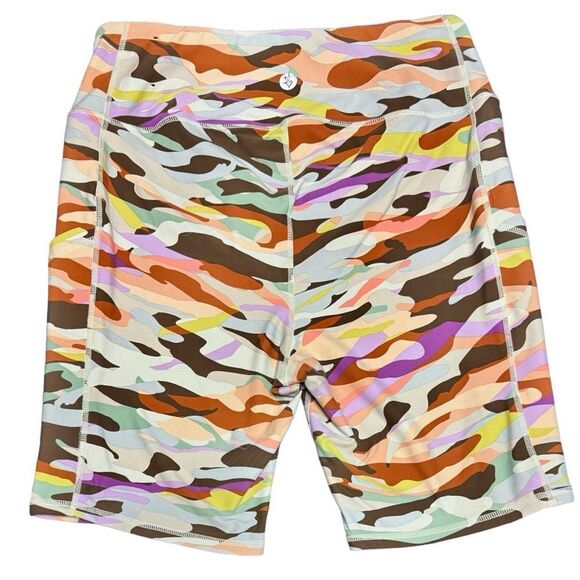 Torrid Camo Multi Color Performance Core 9 Inch Active Bike Short Size 2XL - Picture 6 of 11